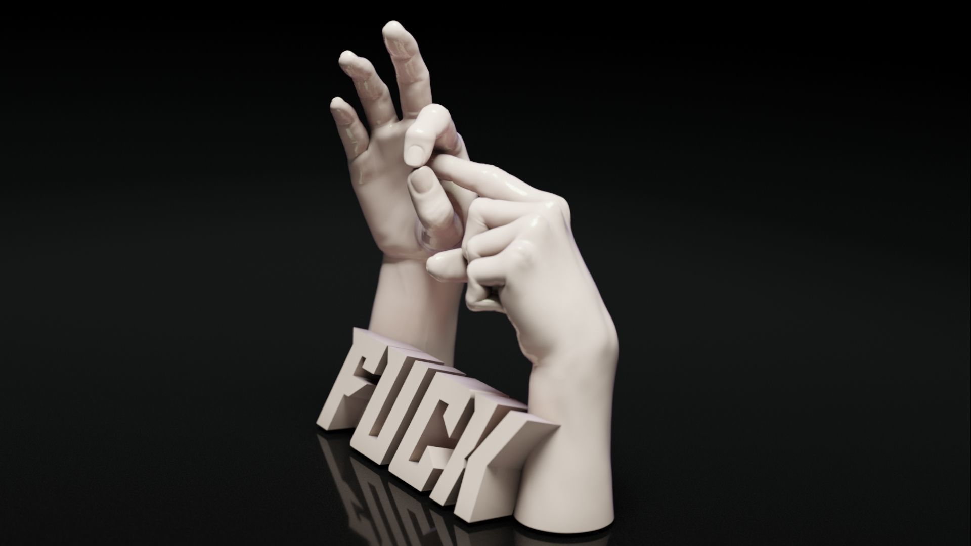 Making love Statue 3D print model_2