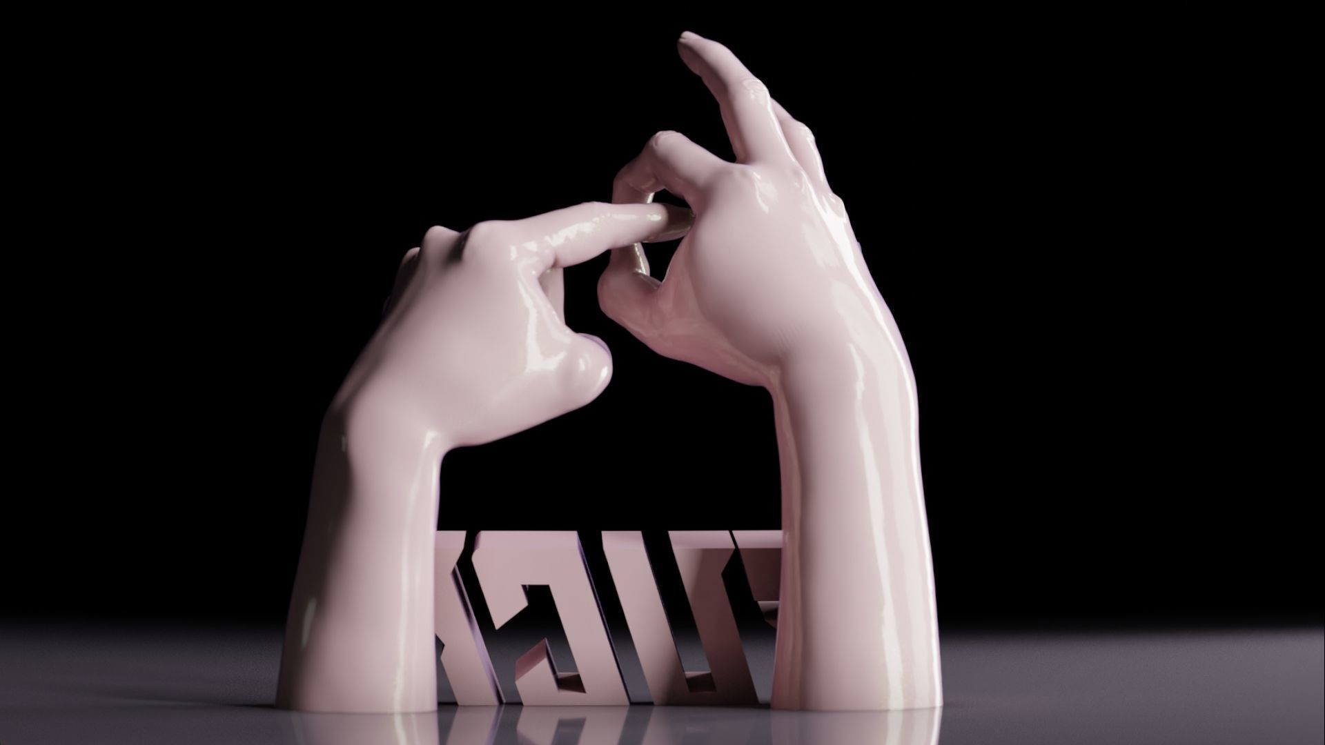 Making love Statue 3D print model_9