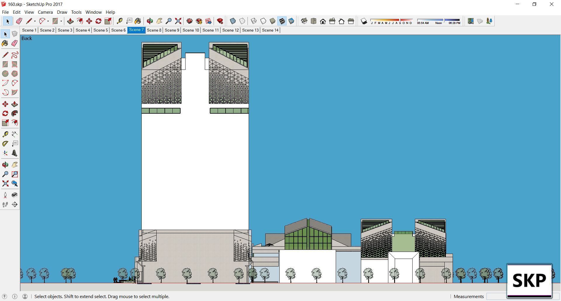 Sketchup Commercial Complex 160 3D model_15