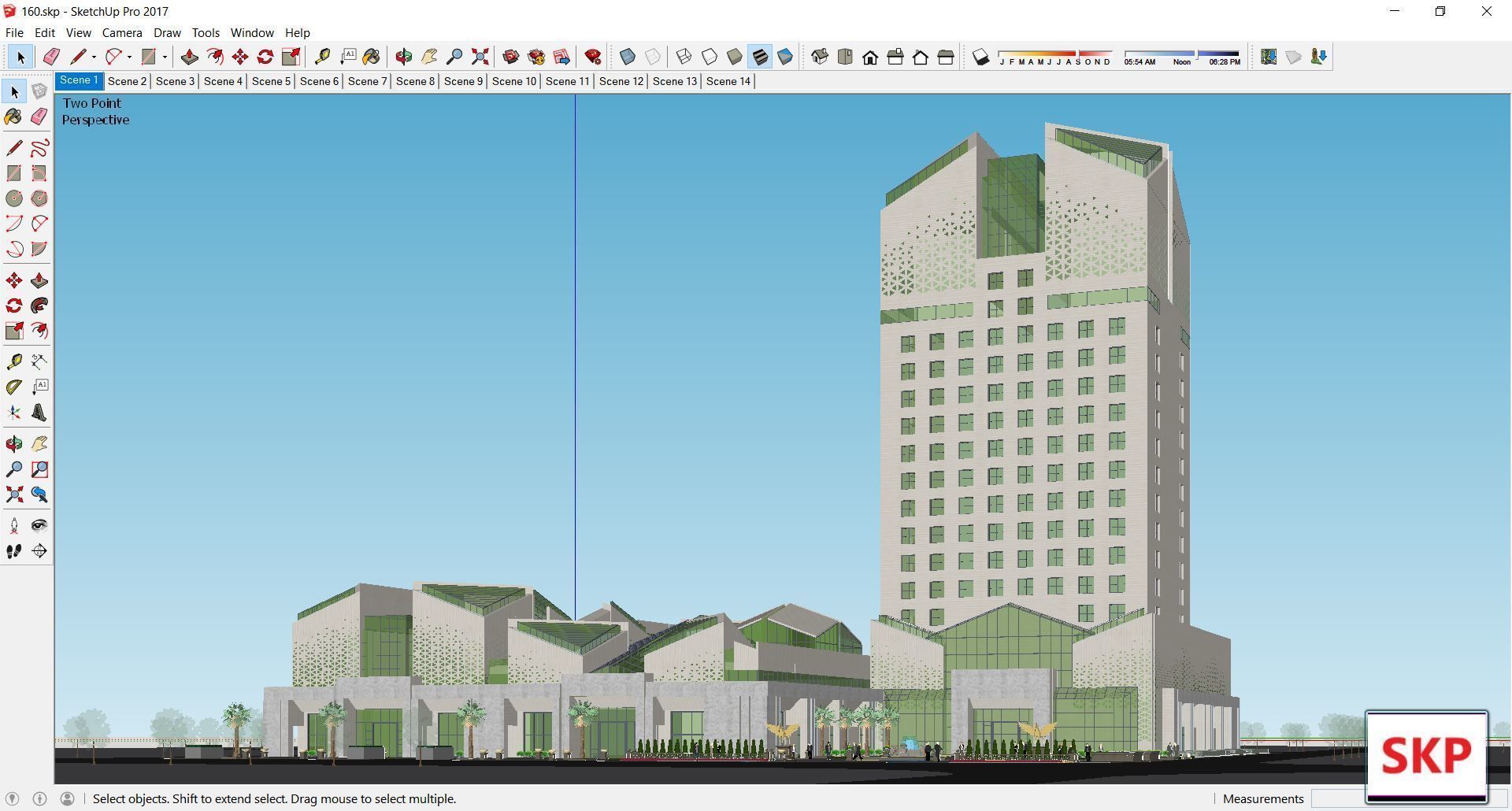 Sketchup Commercial Complex 160 3D model_8