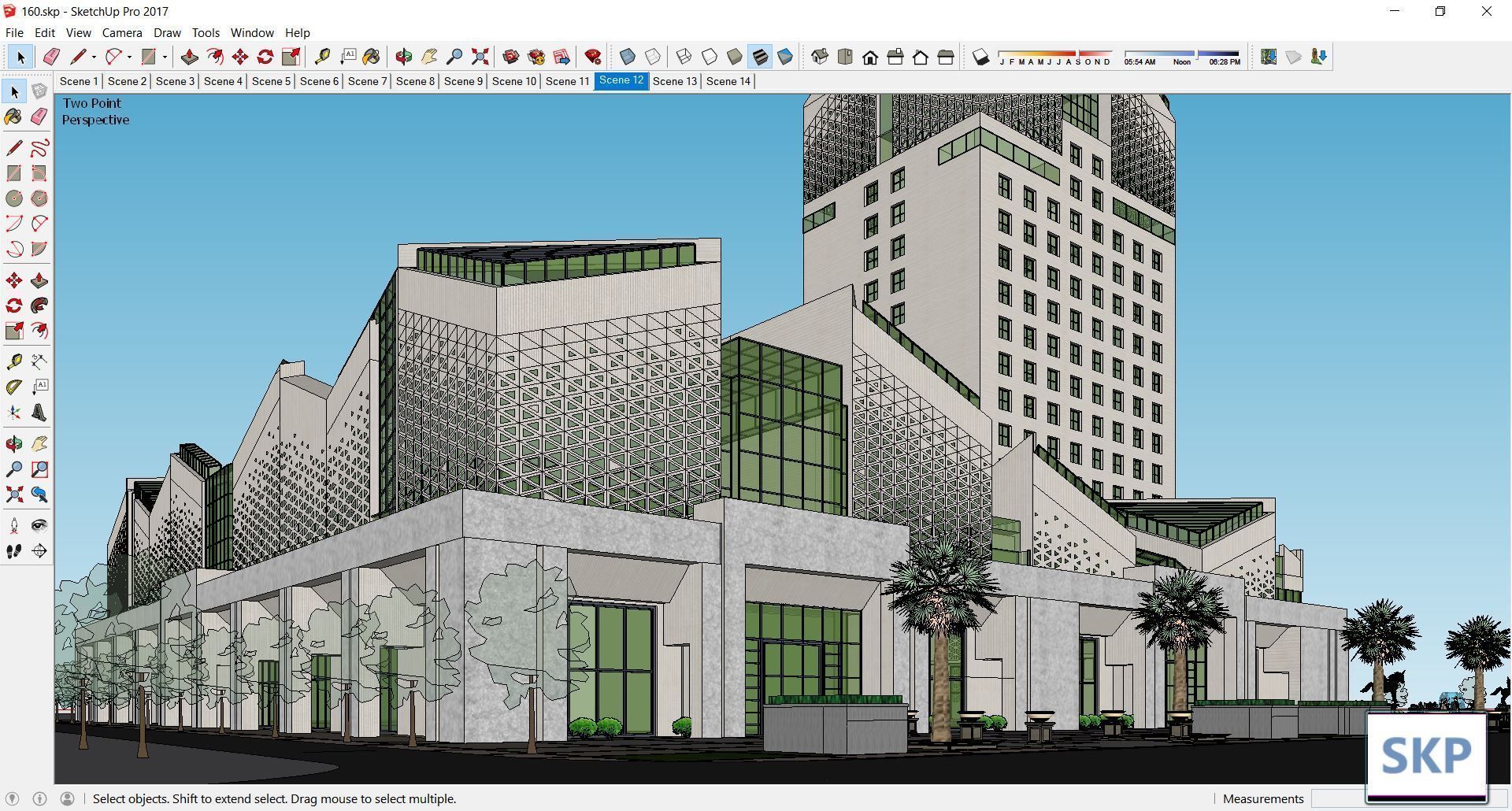 Sketchup Commercial Complex 160 3D model_5