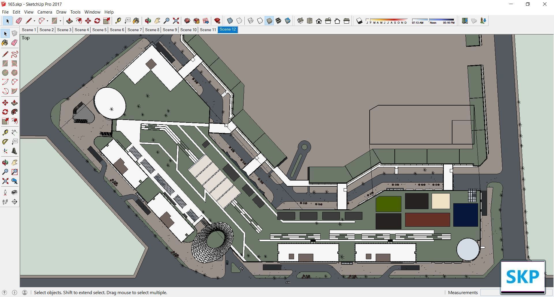 Sketchup Commercial Complex 165 3D model_5