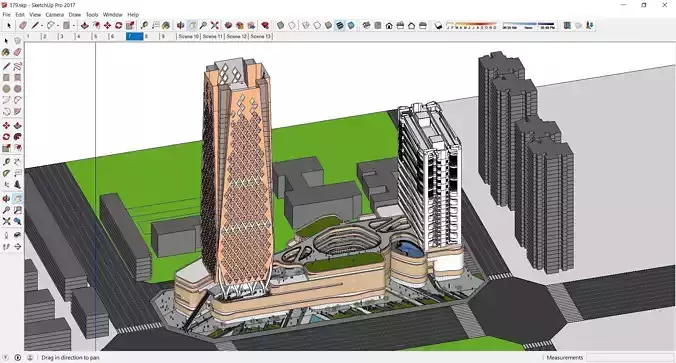 Sketchup Commercial Complex 179