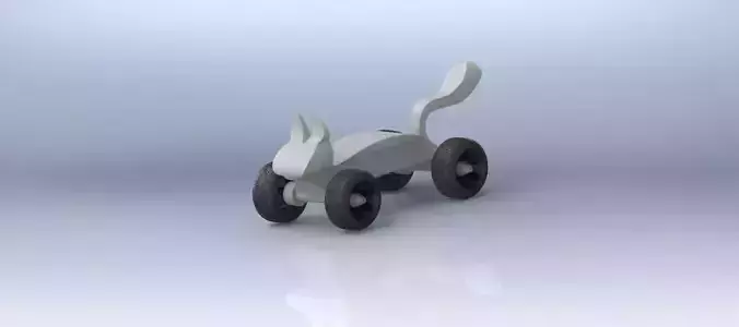 Catauto toy cat on wheels