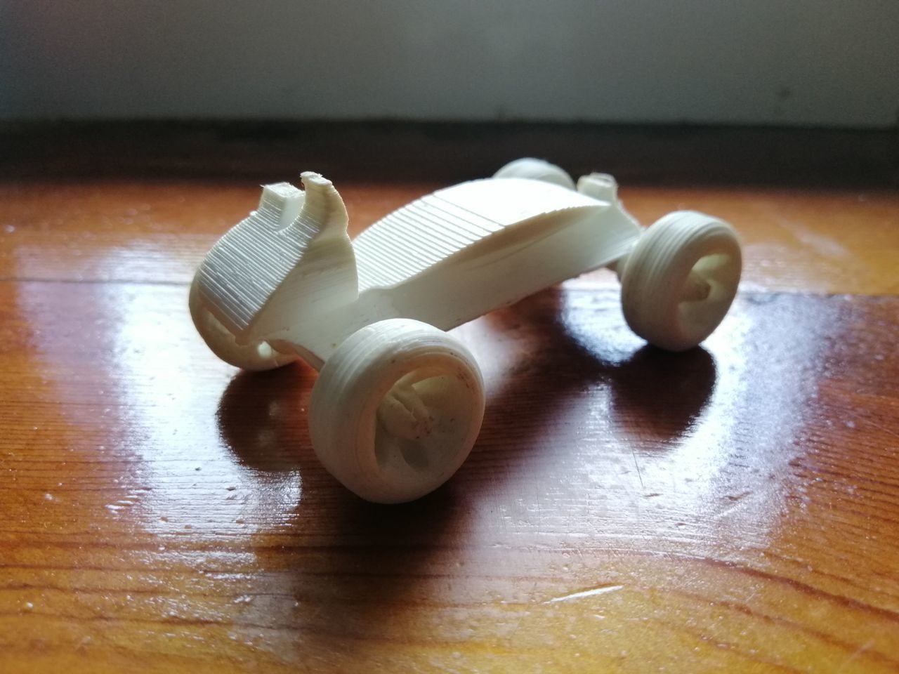 Catauto toy cat on wheels 3D print model_1