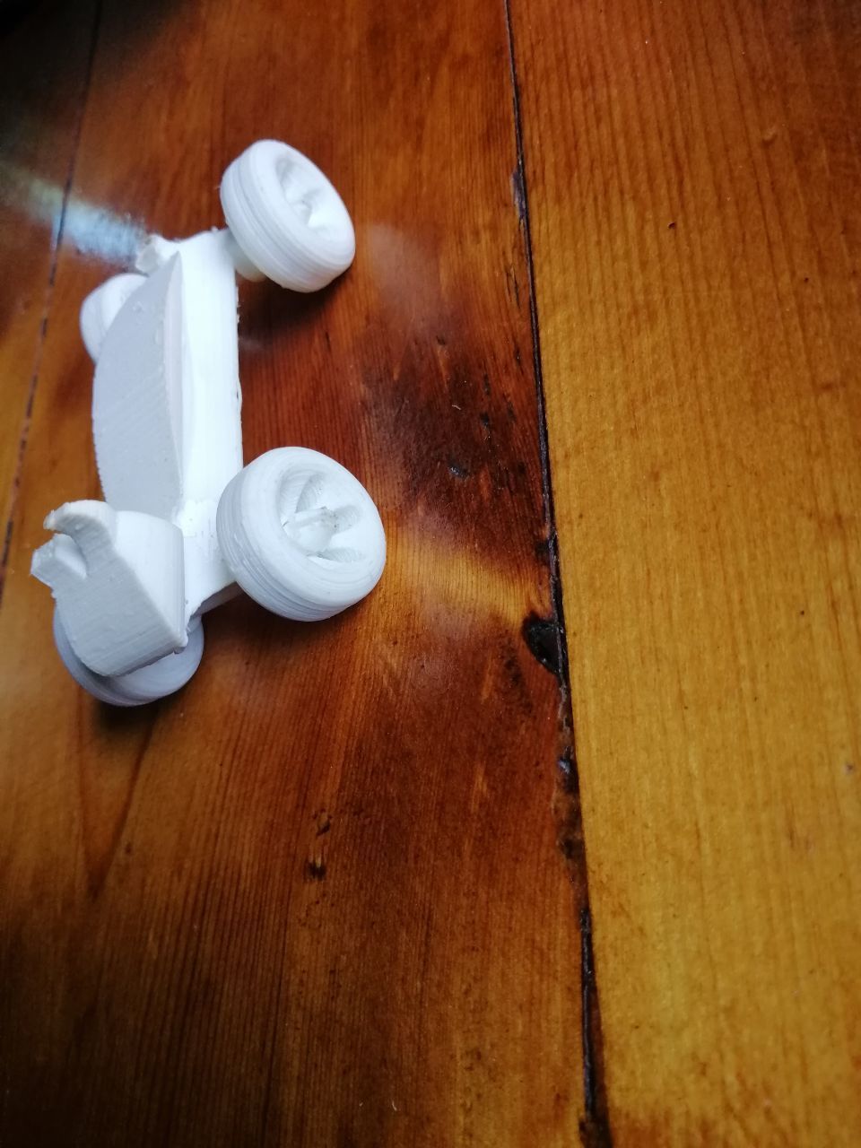 Catauto toy cat on wheels 3D print model_2