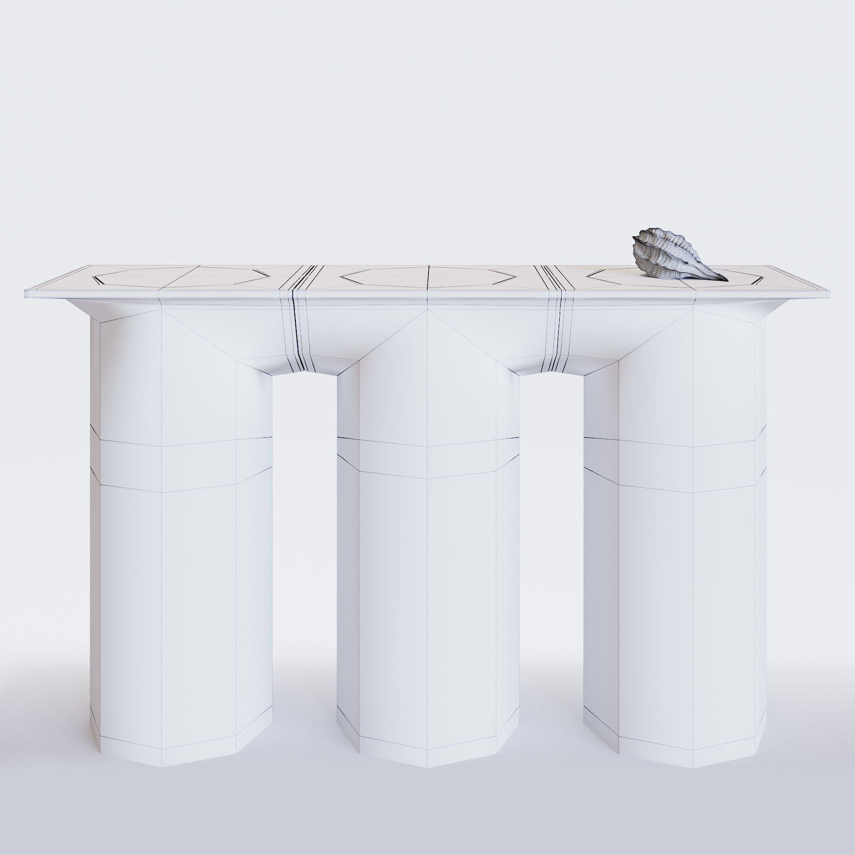 Pillars Console 3D model_2