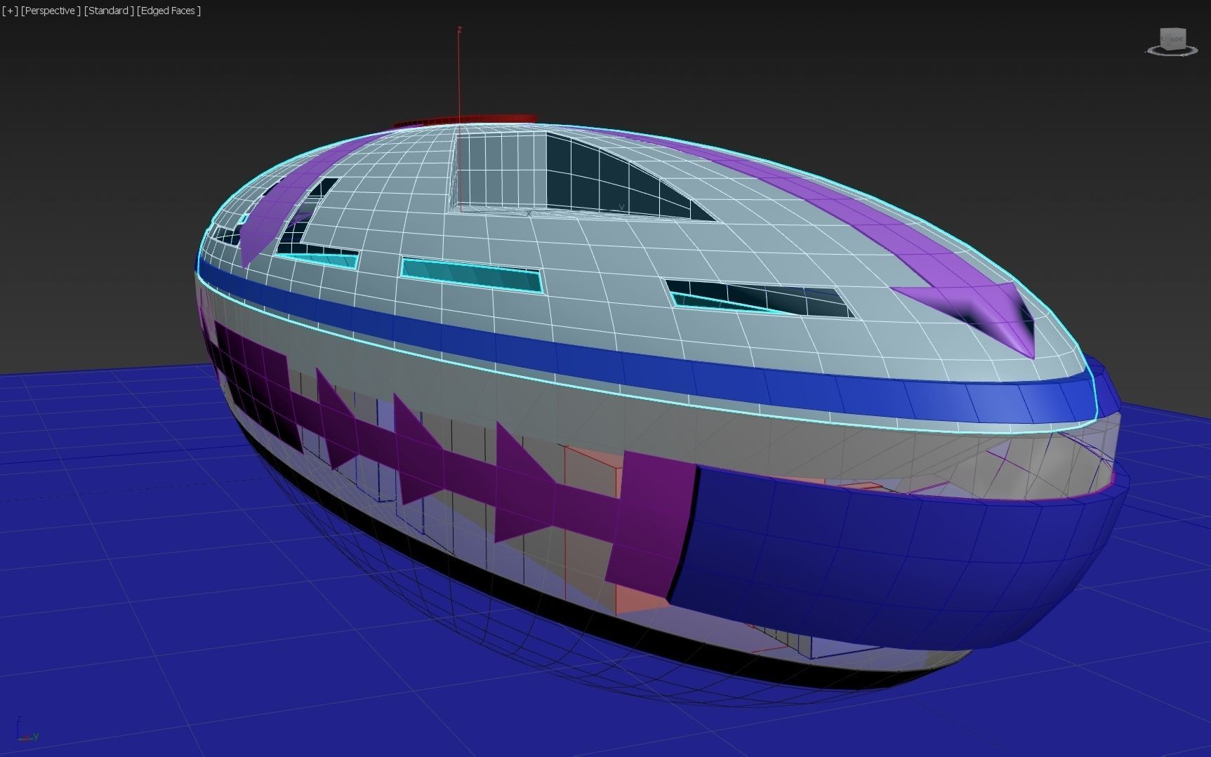 Solar Sail Boat - Electrogravitic lift and propulsion - Concept 3D model_7