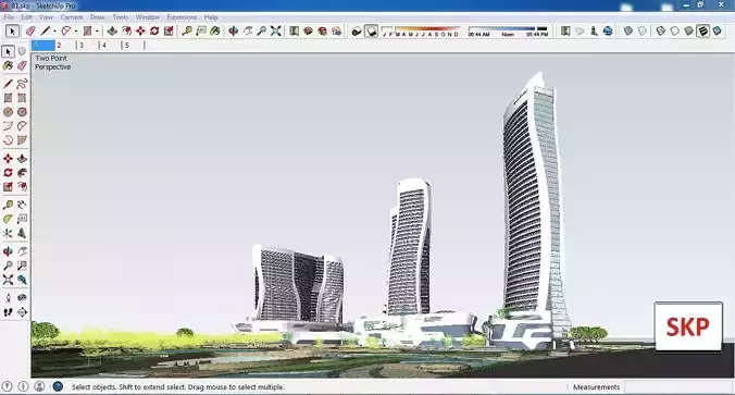 Sketchup Commercial Complex B1
