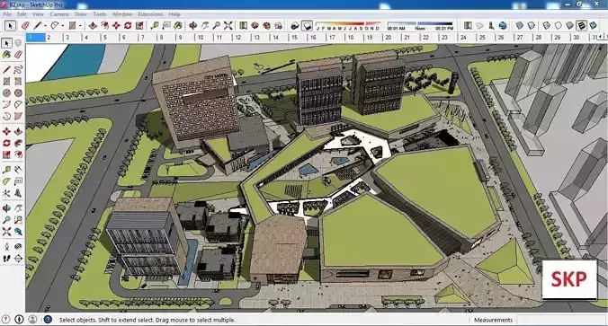 Sketchup Commercial Complex B2