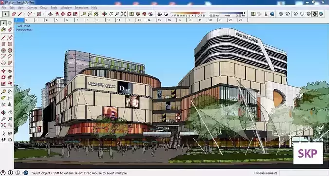 Sketchup Commercial Complex B4