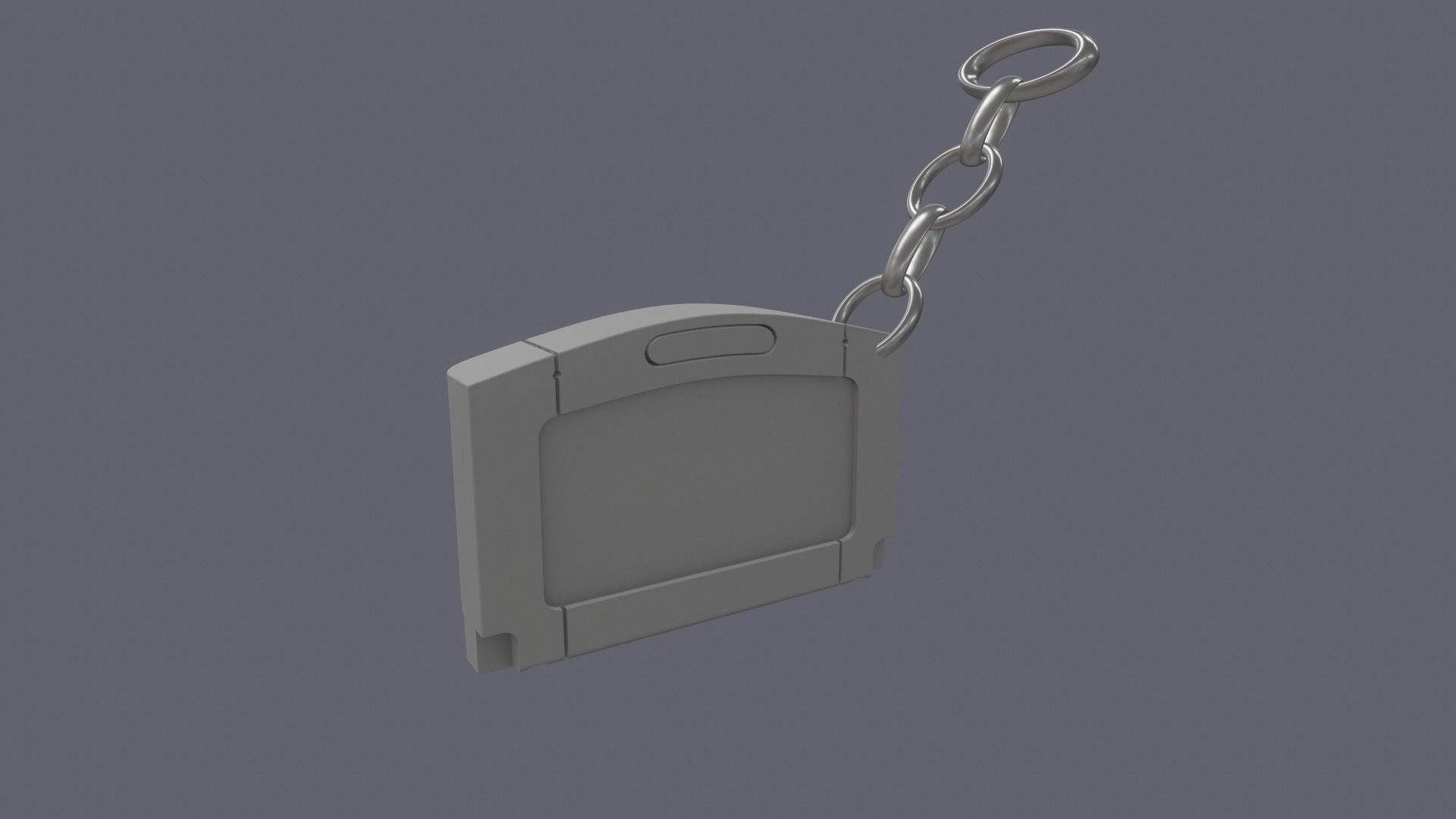 N64 Keychain  3D print model_4