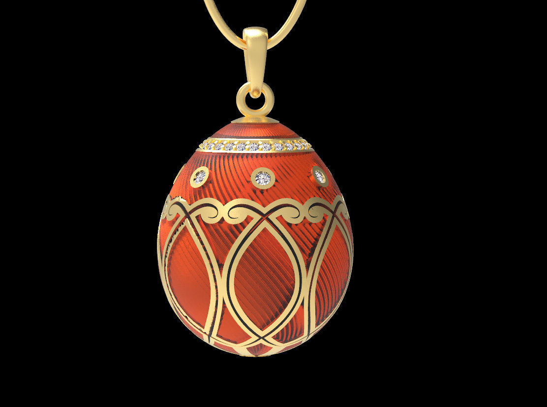 Easter egg 3D print model_1