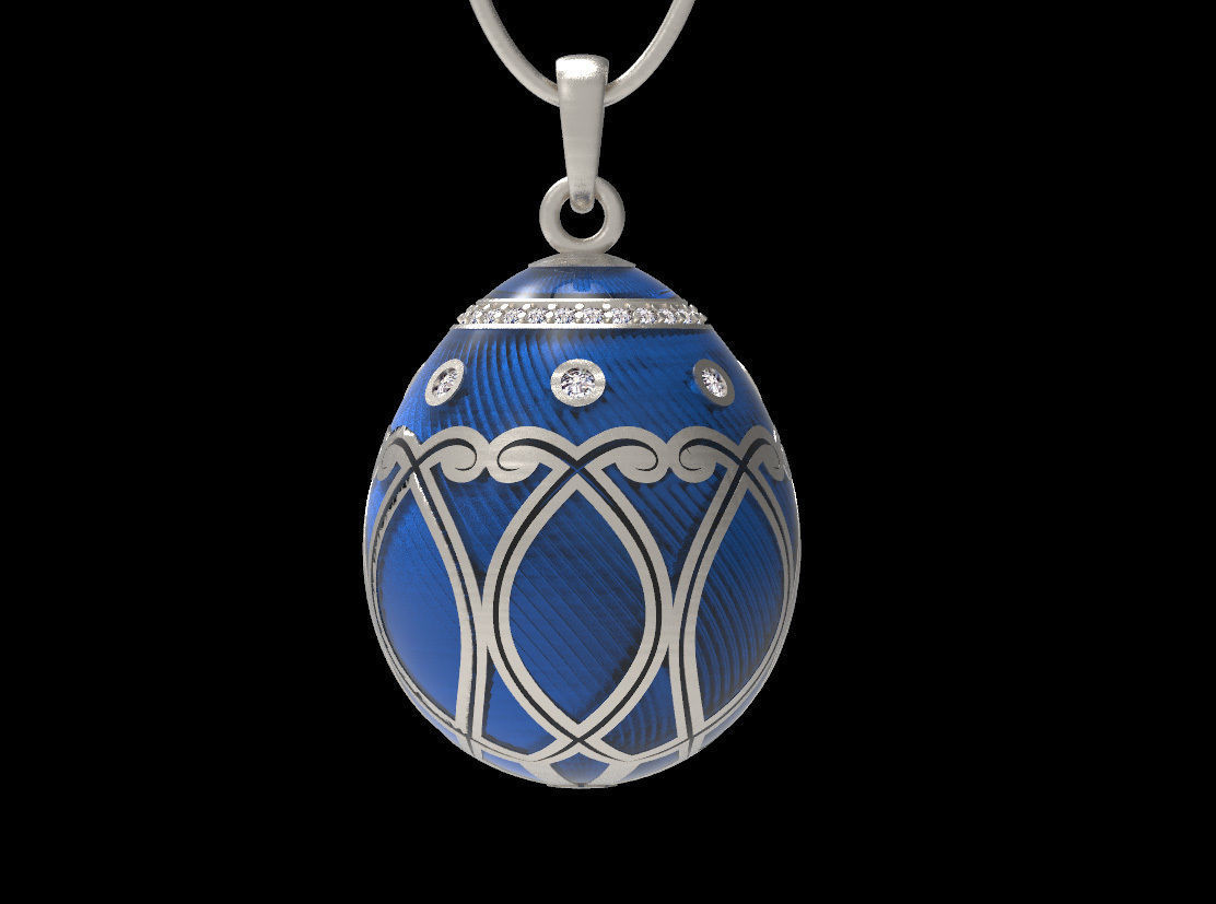 Easter egg 3D print model_11