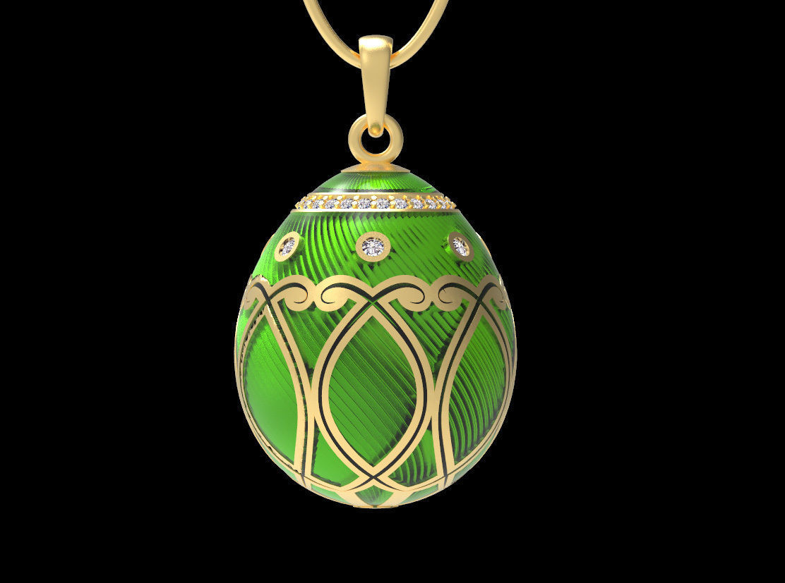 Easter egg 3D print model_16