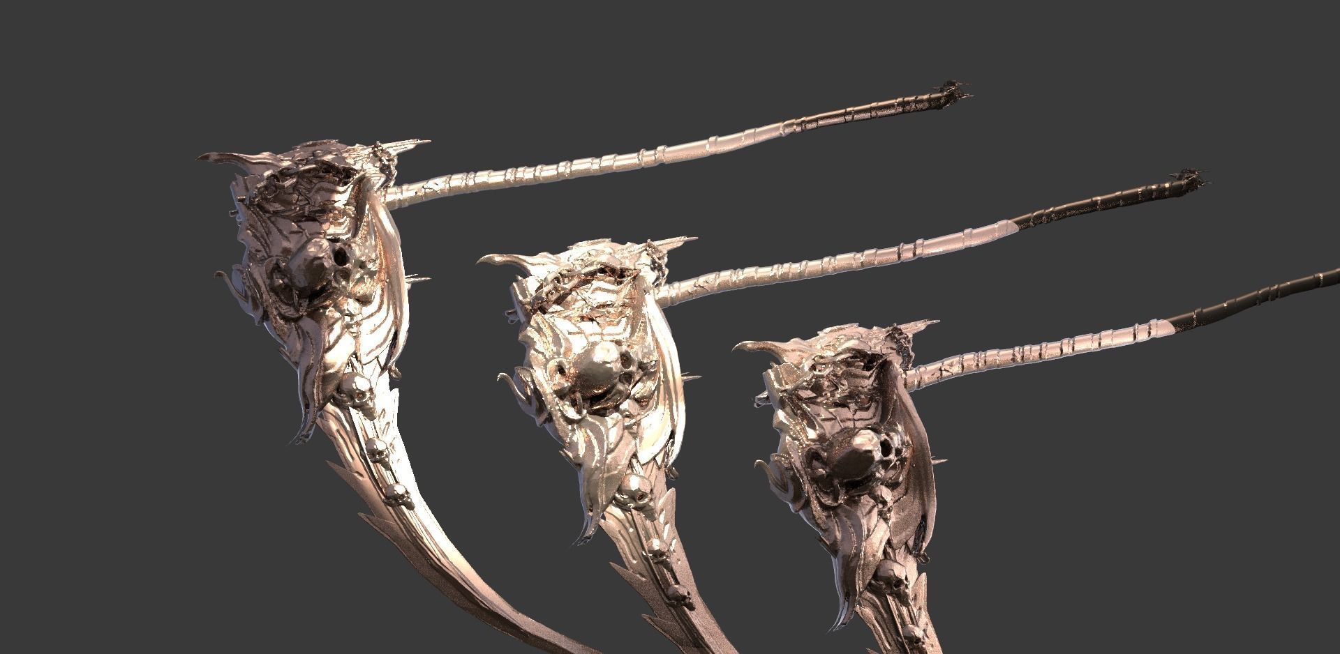 Epic scythe Ornate 1 3D model_1