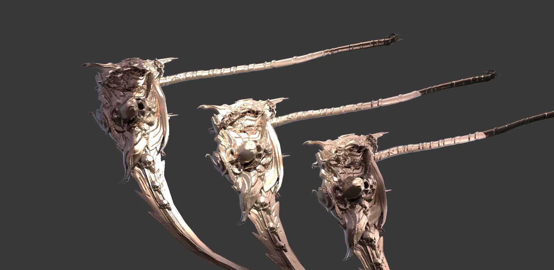 Epic scythe Ornate 1 3D model_0