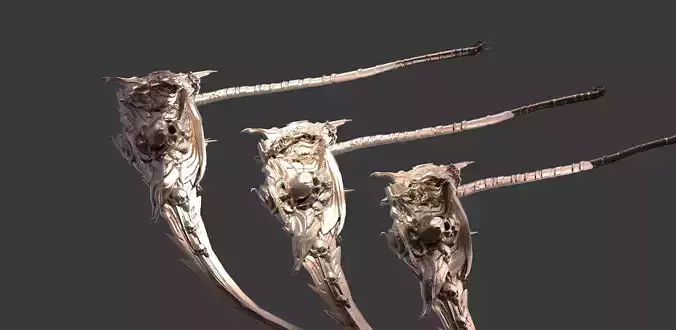 Epic scythe Ornate 1 3D model