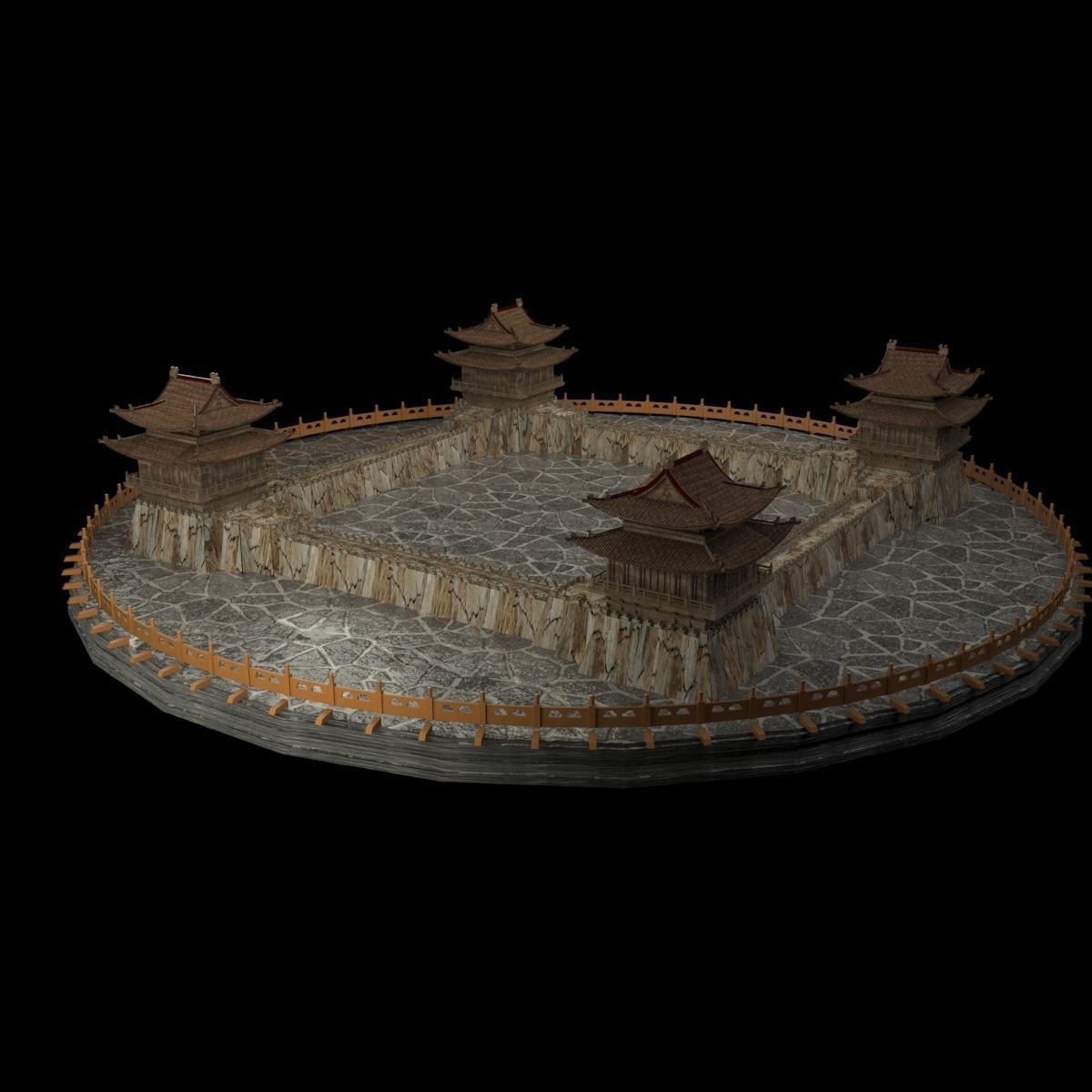 chinese ancient house 3D model_5