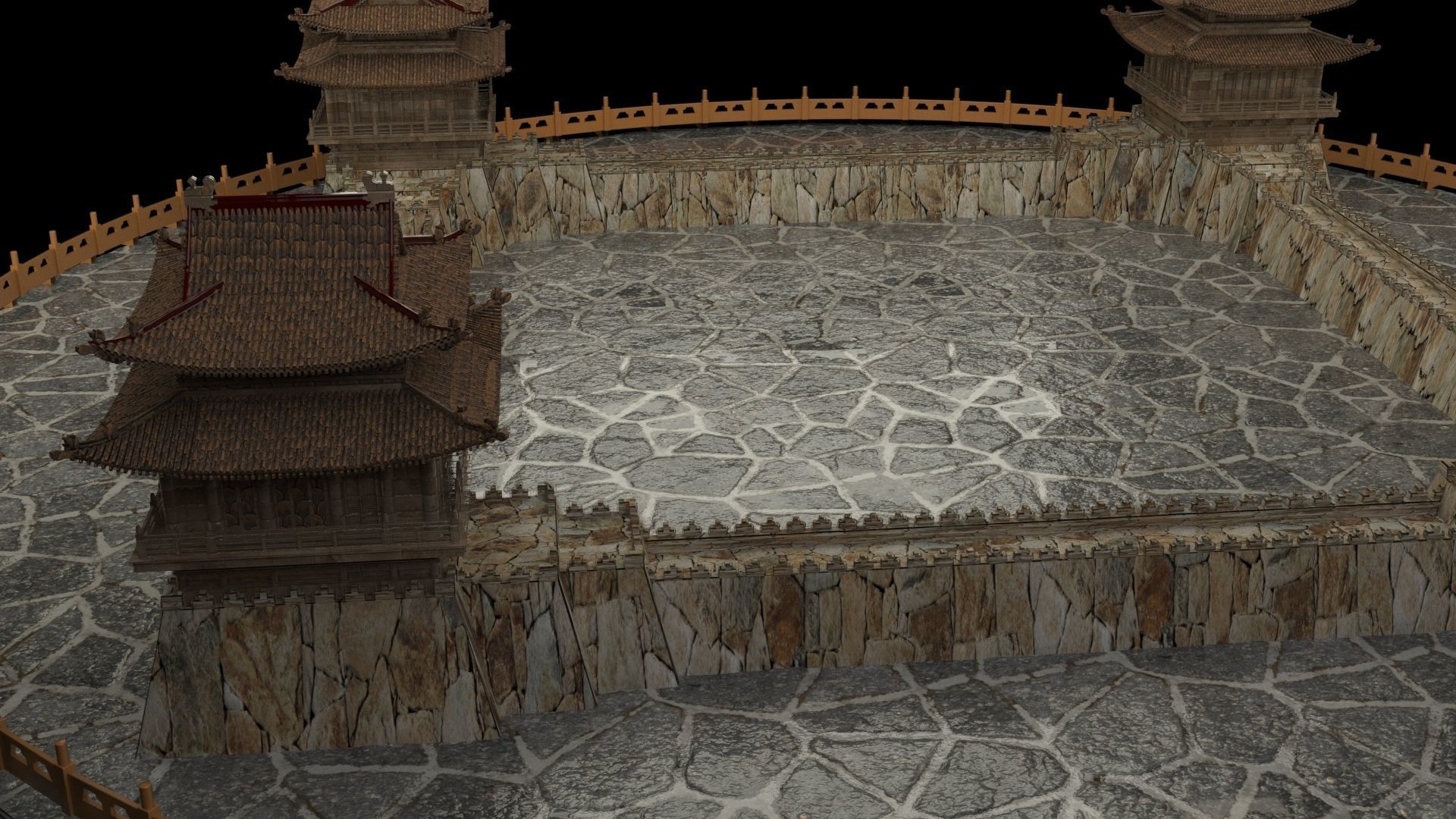 chinese ancient house 3D model_3