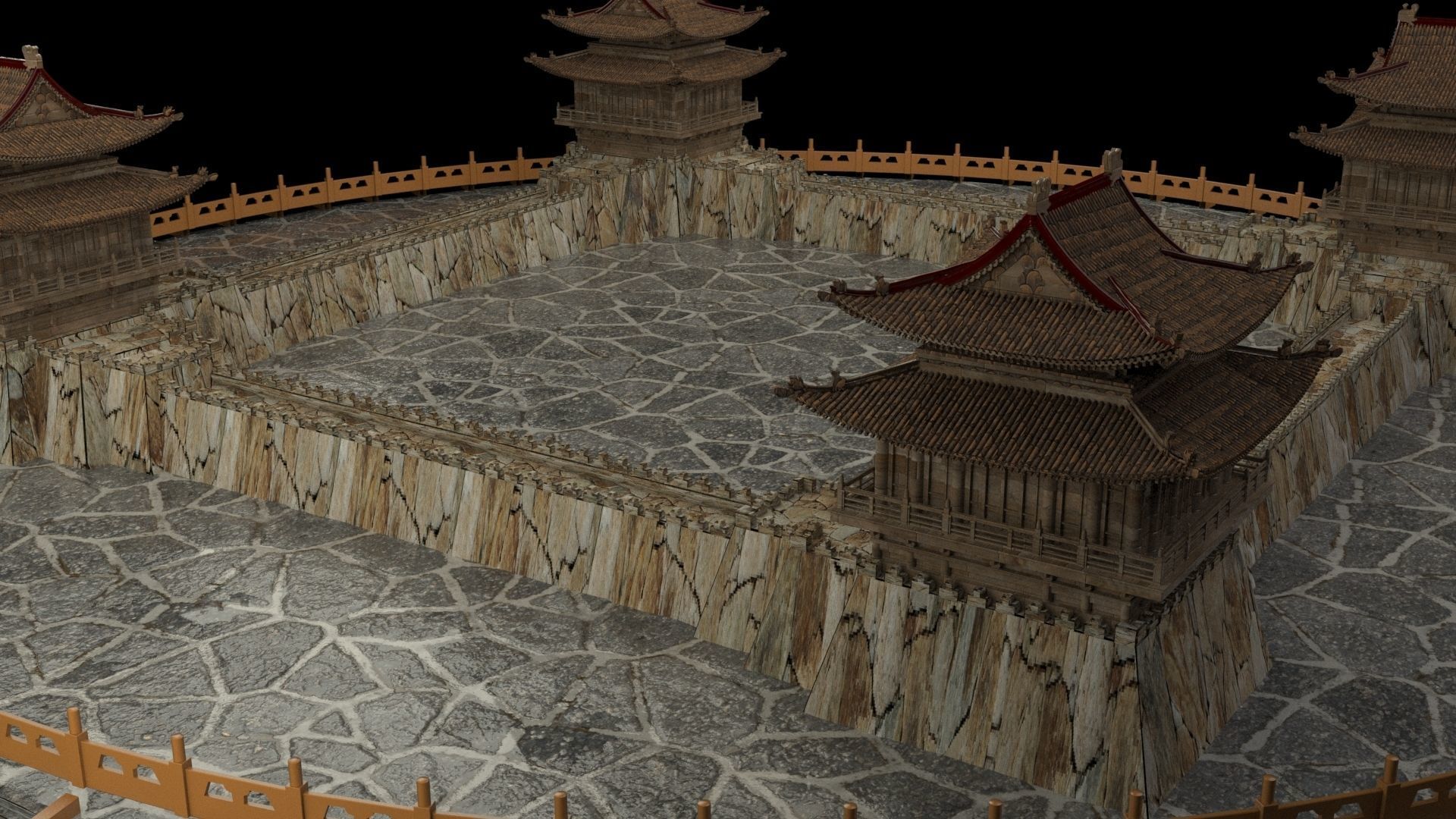 chinese ancient house 3D model_2