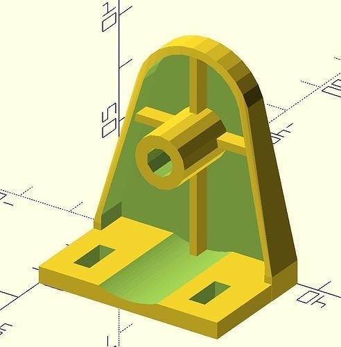 Window blinds mount 3D print model
