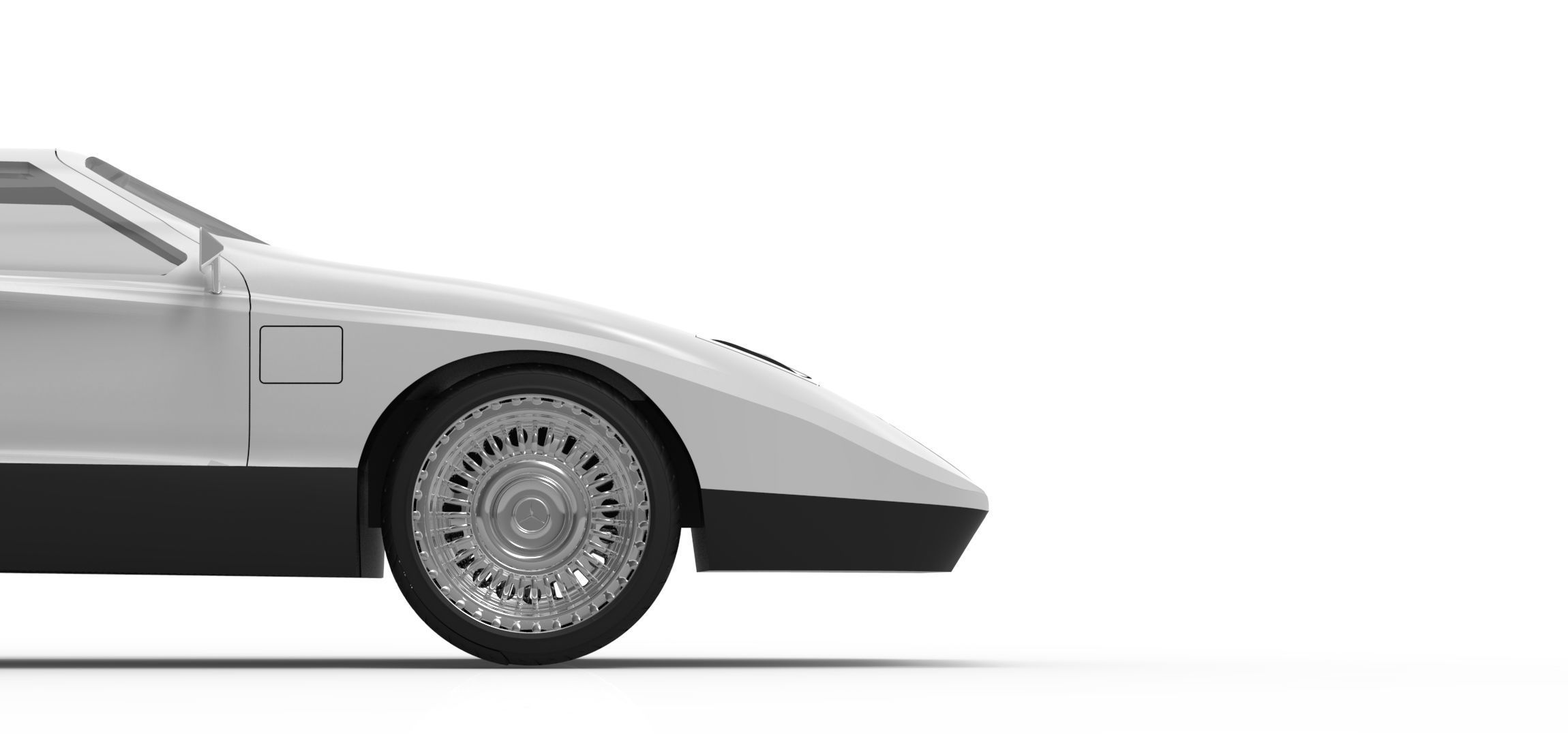 C-111 Second Generation Mercedes Low-poly 3D model_5