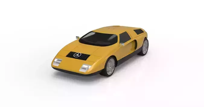 C-111 Second Generation  Mercedes Low-poly 3D model