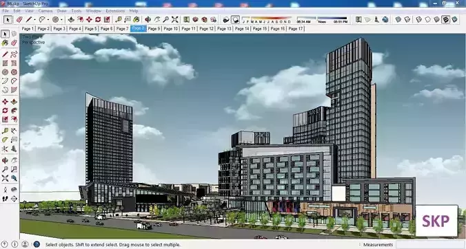 Sketchup Commercial Complex B6