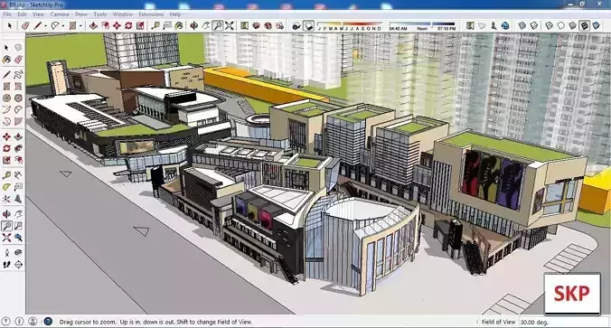 Sketchup Commercial Complex B9