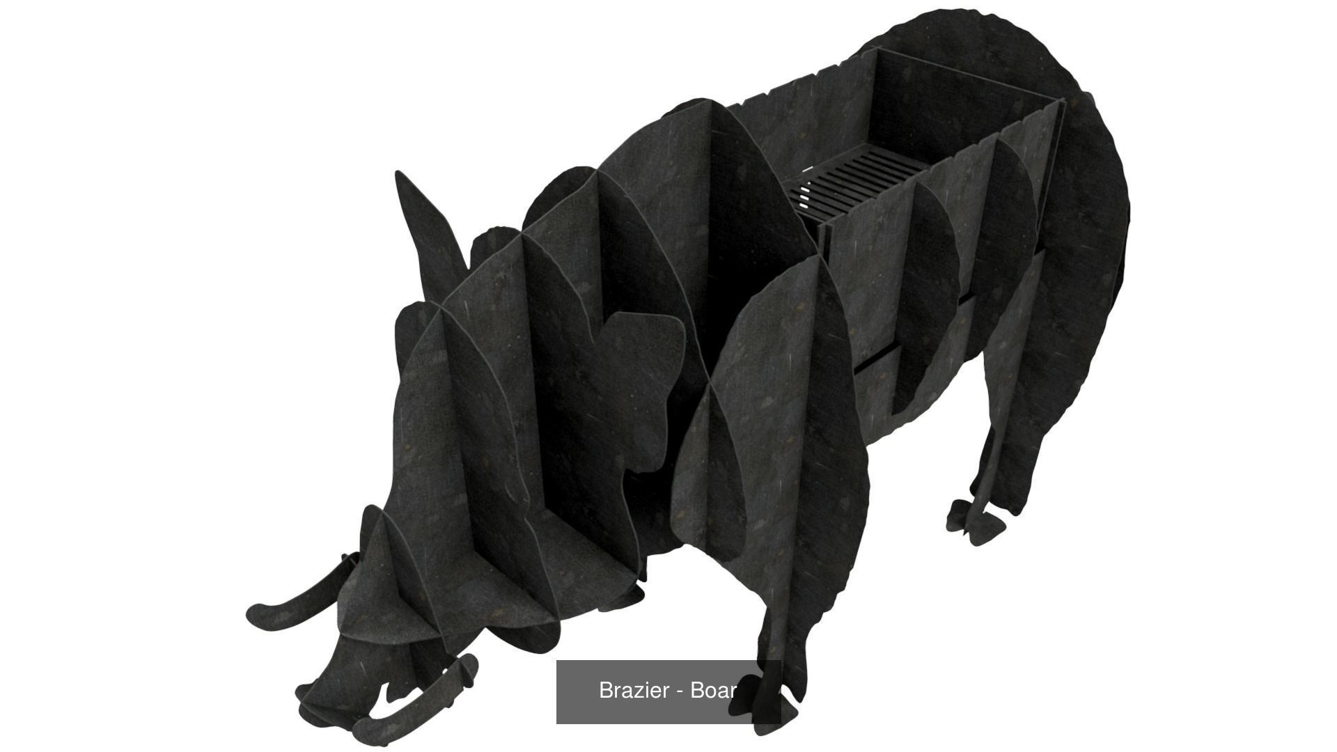 Braziers in the form of animals 3D Model Collection_5