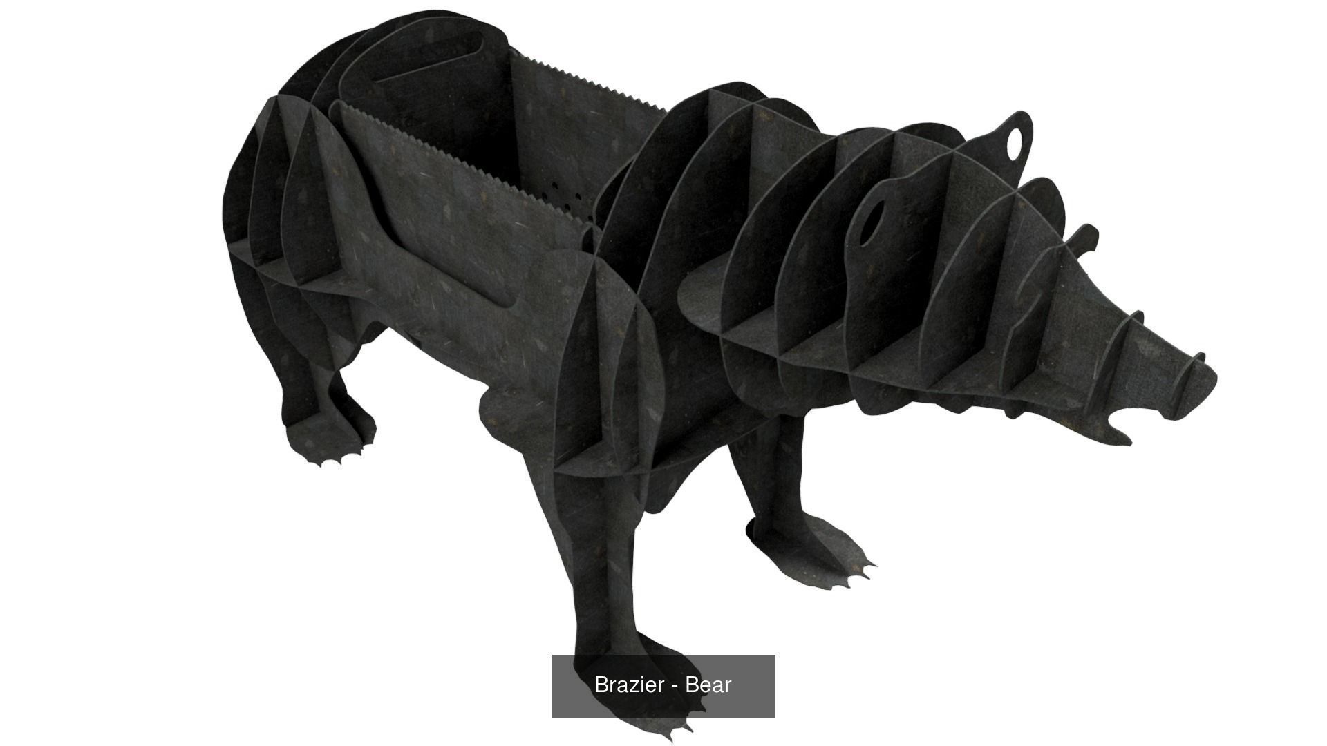 Braziers in the form of animals 3D Model Collection_7