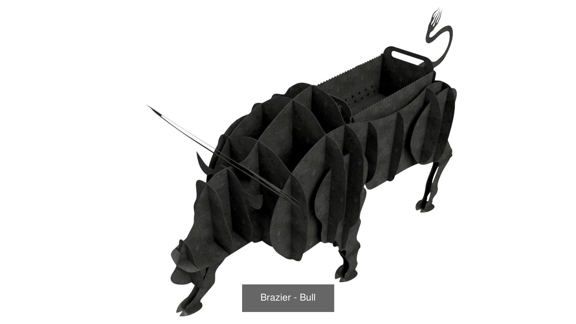 Braziers in the form of animals 3D Model Collection_4