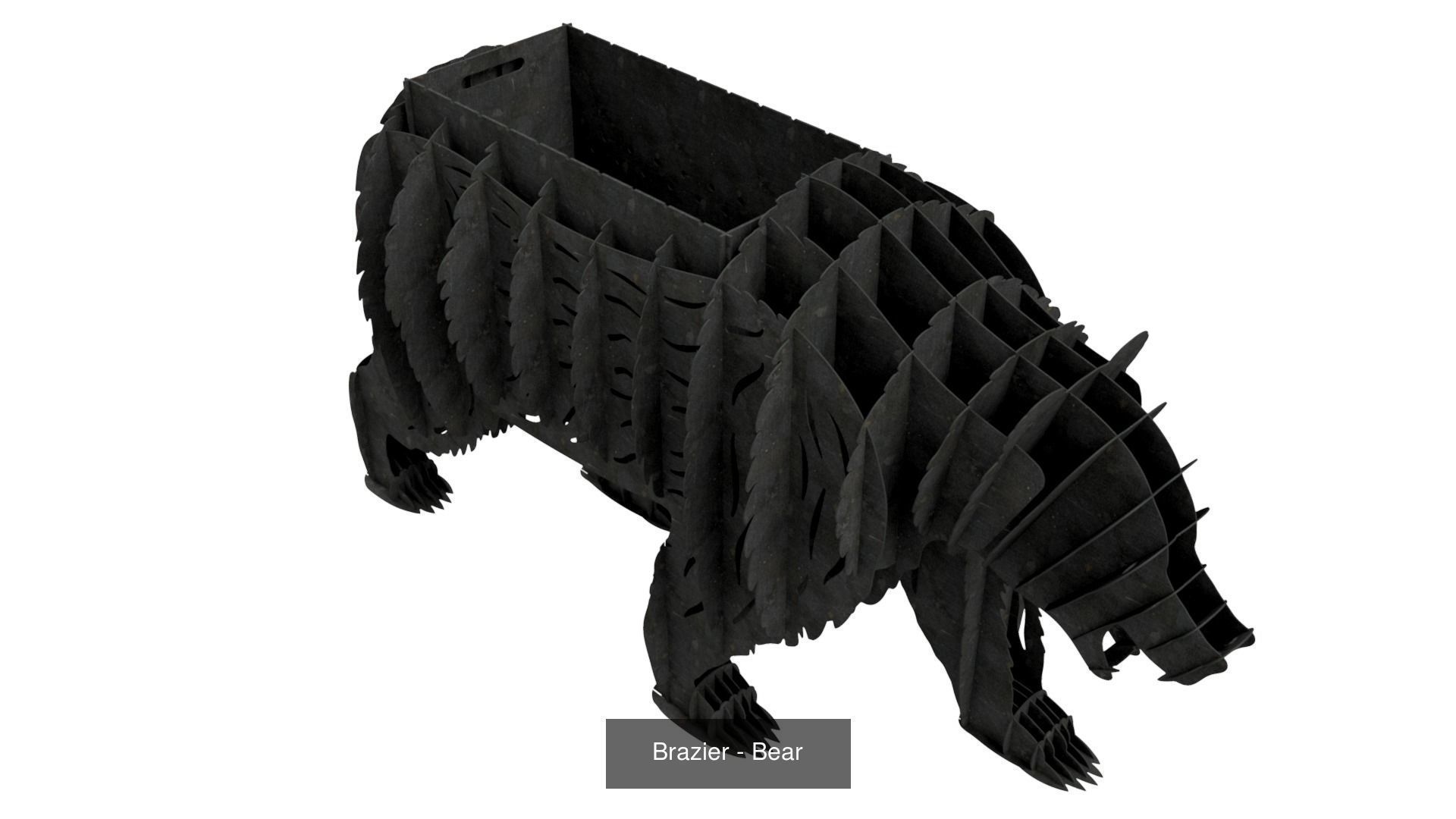 Braziers in the form of animals 3D Model Collection_9