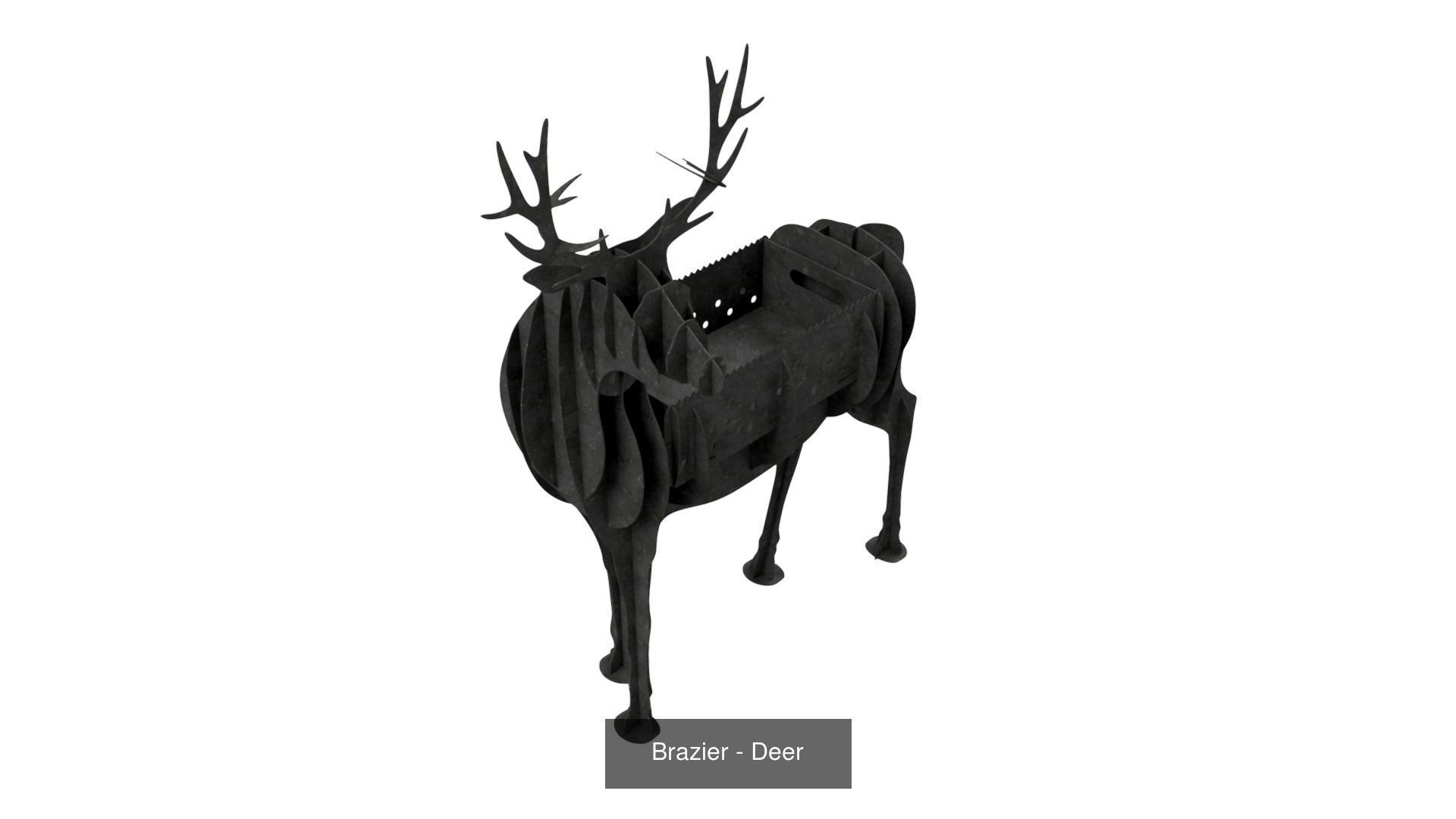 Braziers in the form of animals 3D Model Collection_8