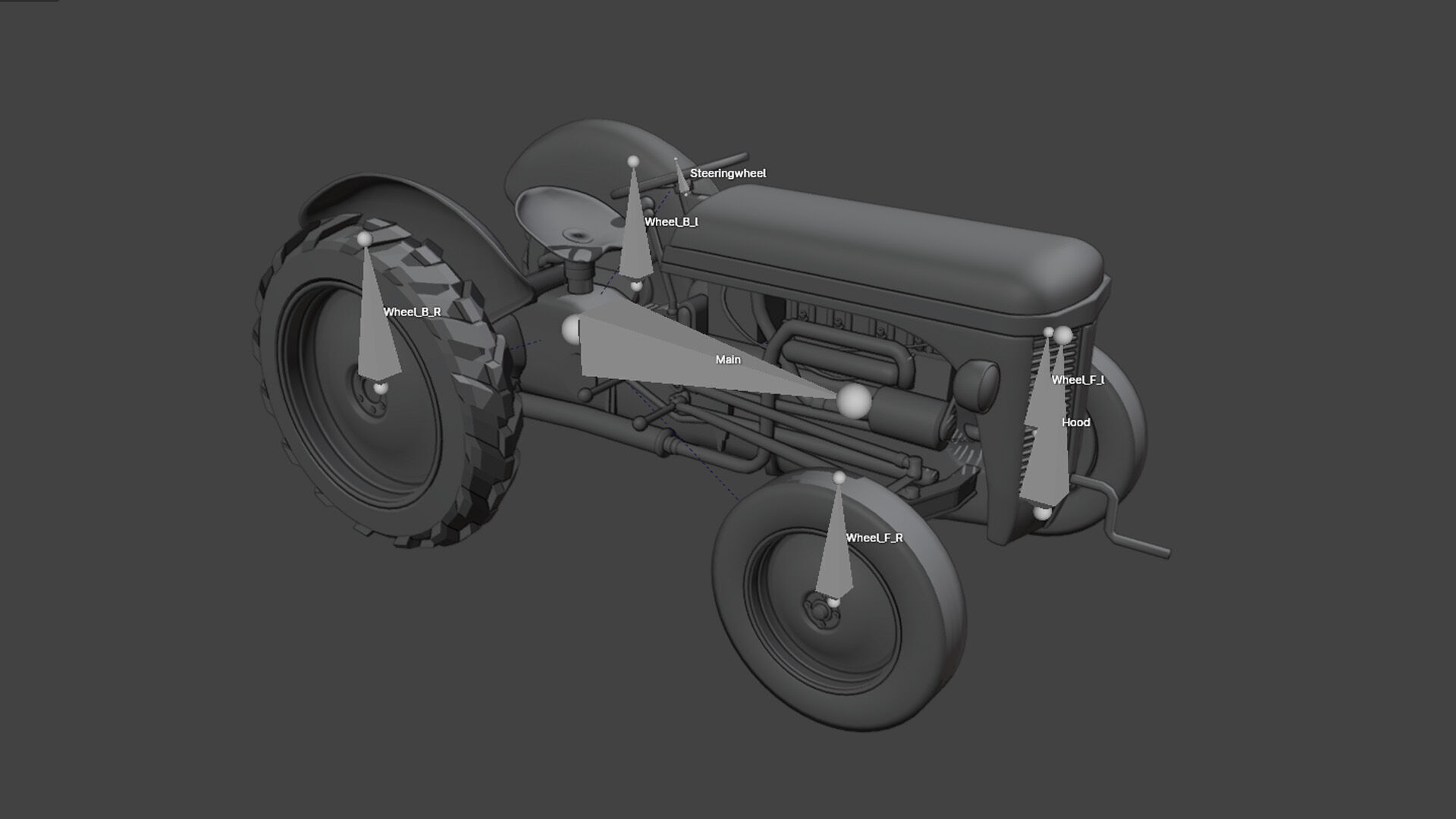 Old Tractor 3D model_14