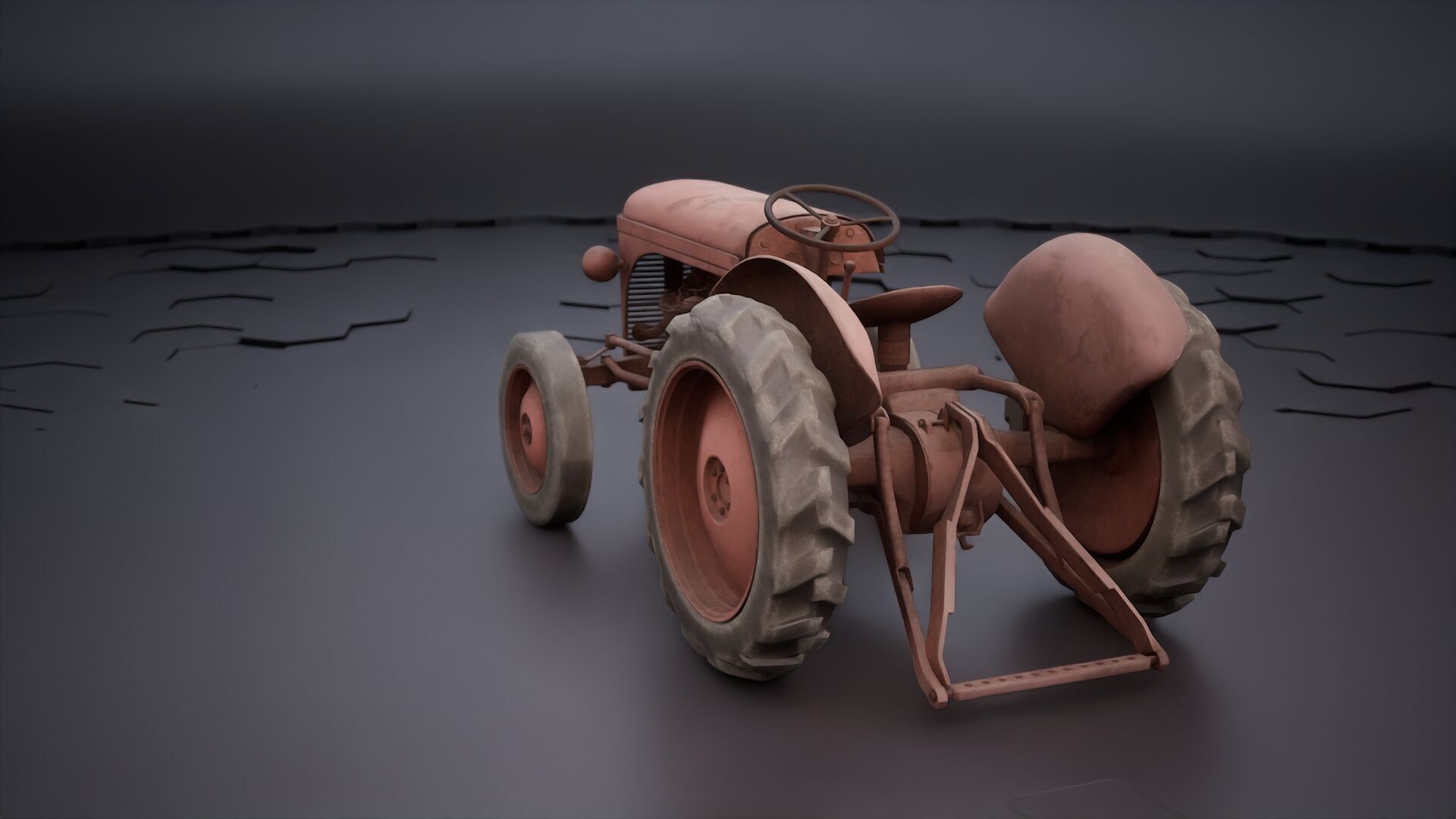 Old Tractor 3D model_1