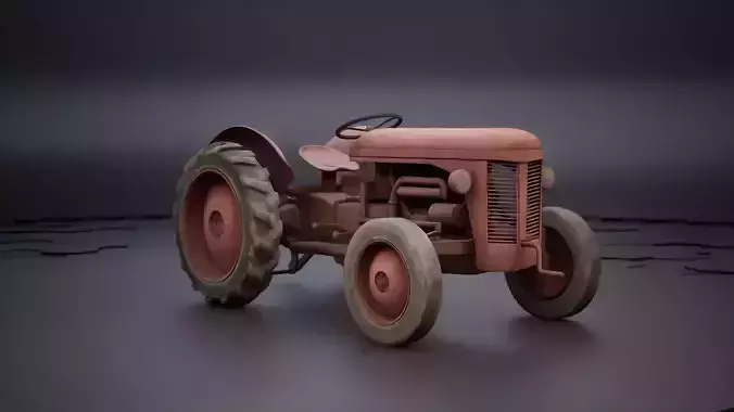 Old Tractor 3D model