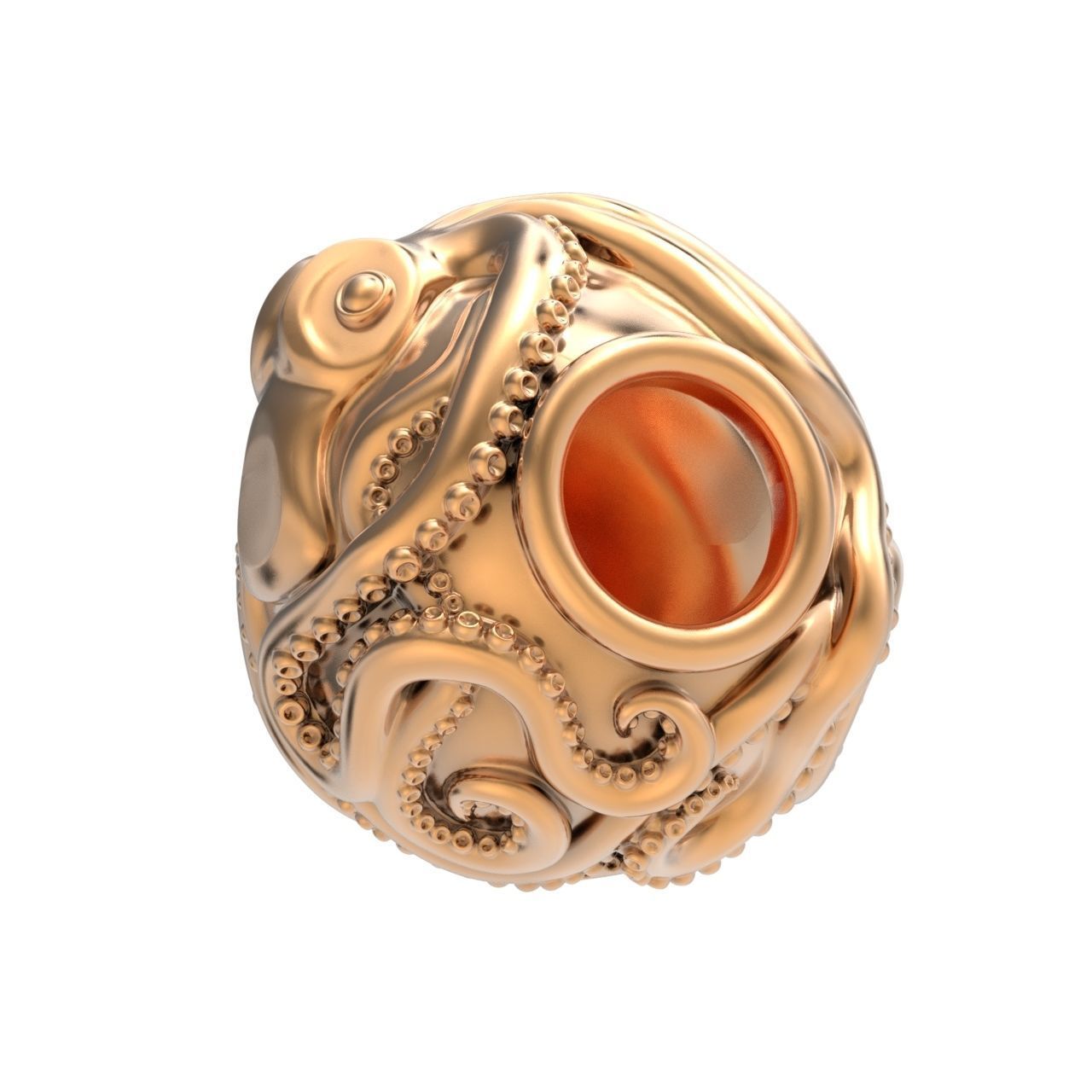 octopus charm 3D print model_26