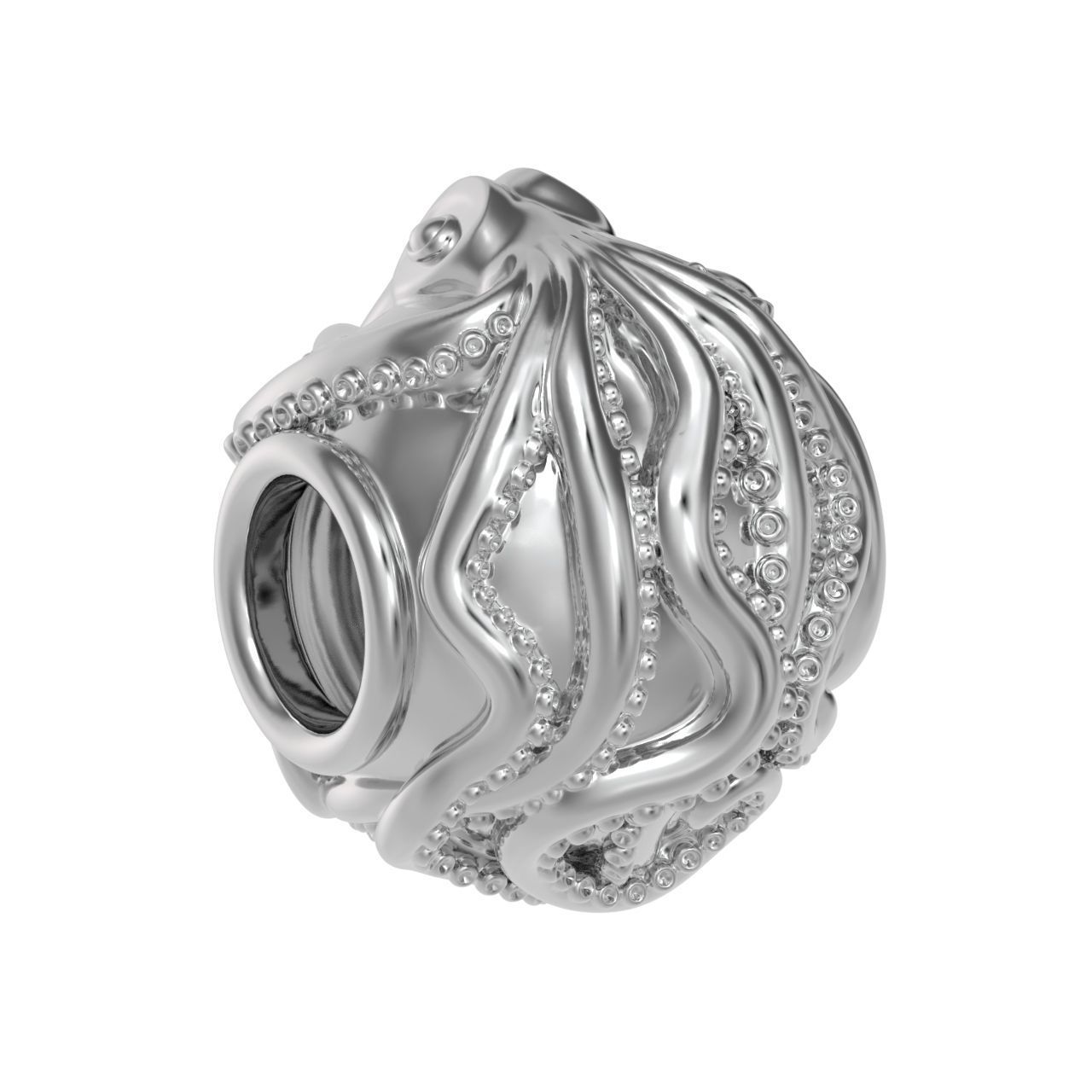 octopus charm 3D print model_33