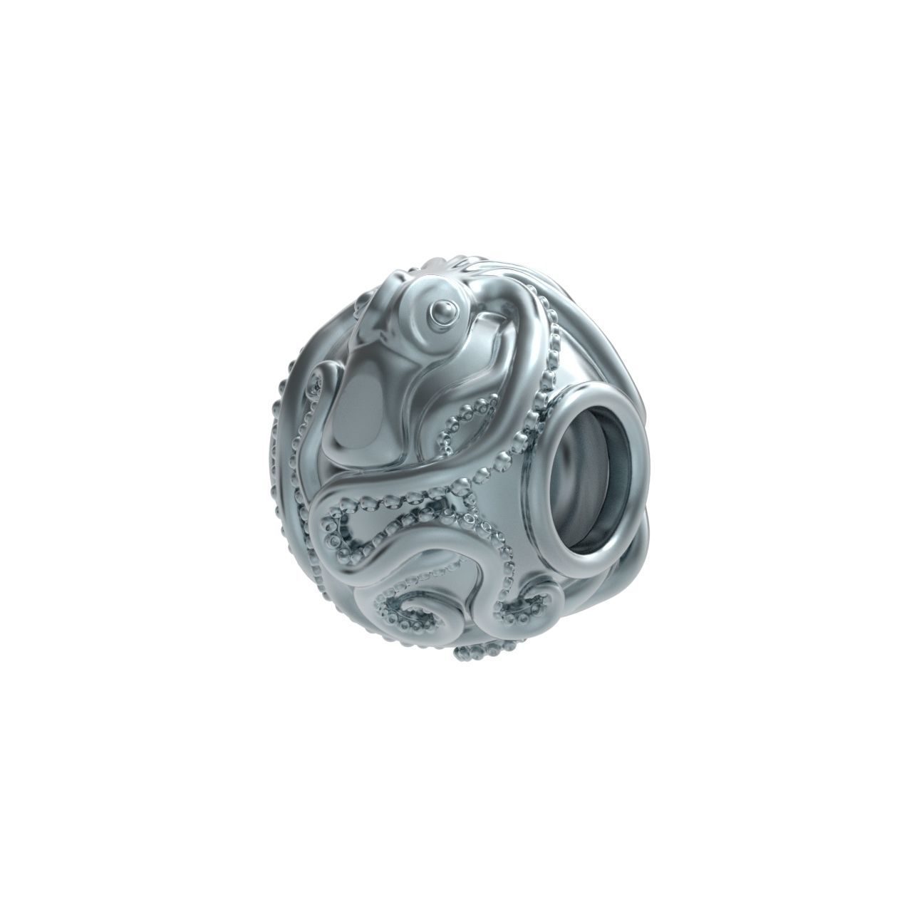 octopus charm 3D print model_21