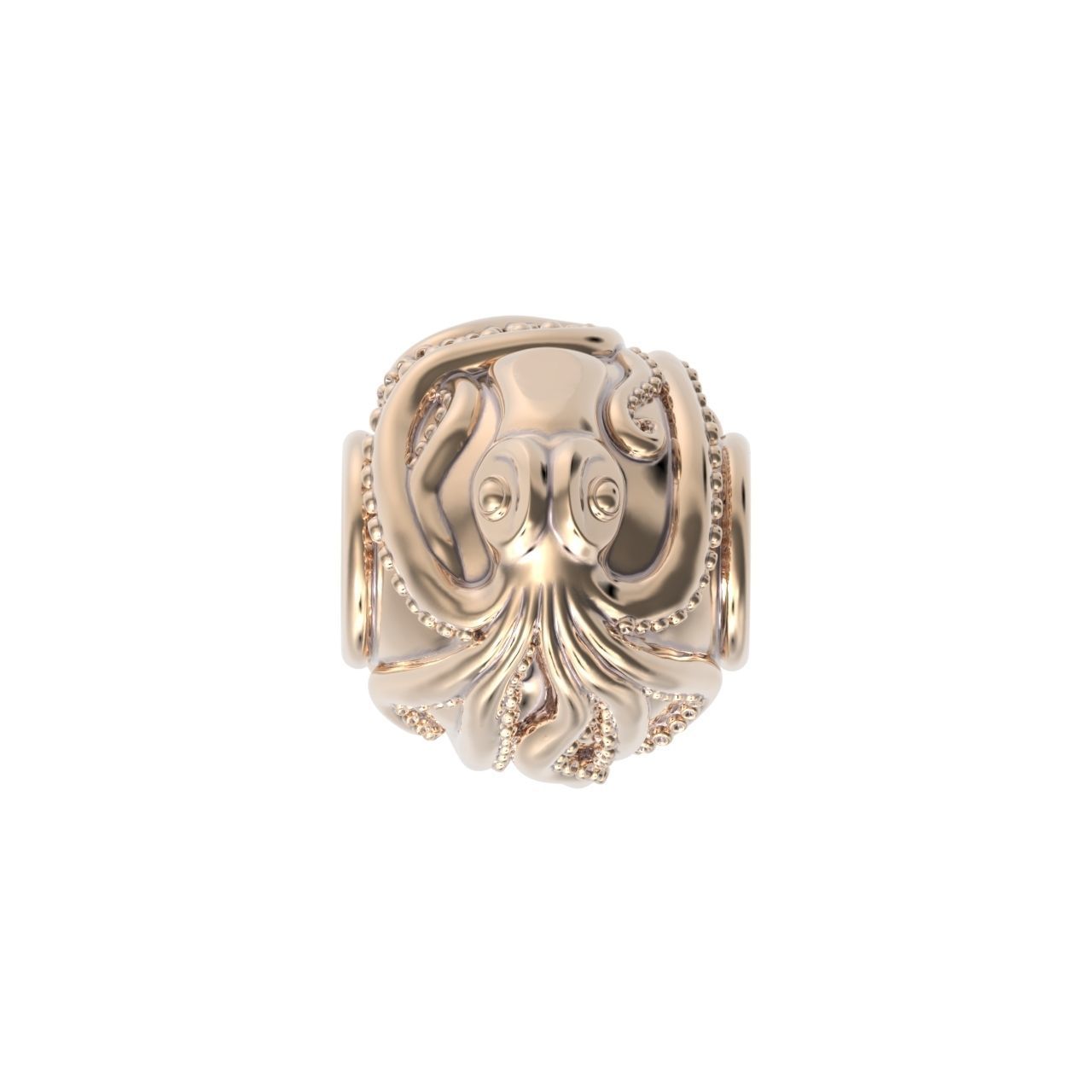octopus charm 3D print model_6