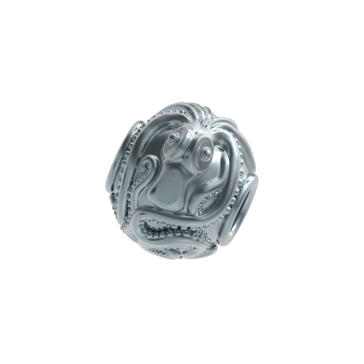 octopus charm 3D print model_19