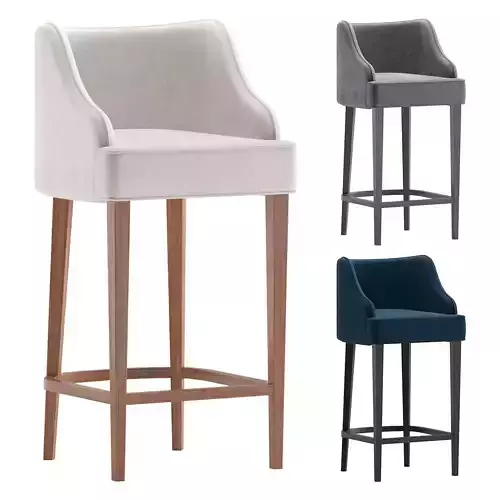 Bar Stool MELOD by Cazarina Interiors 3 Colors Version