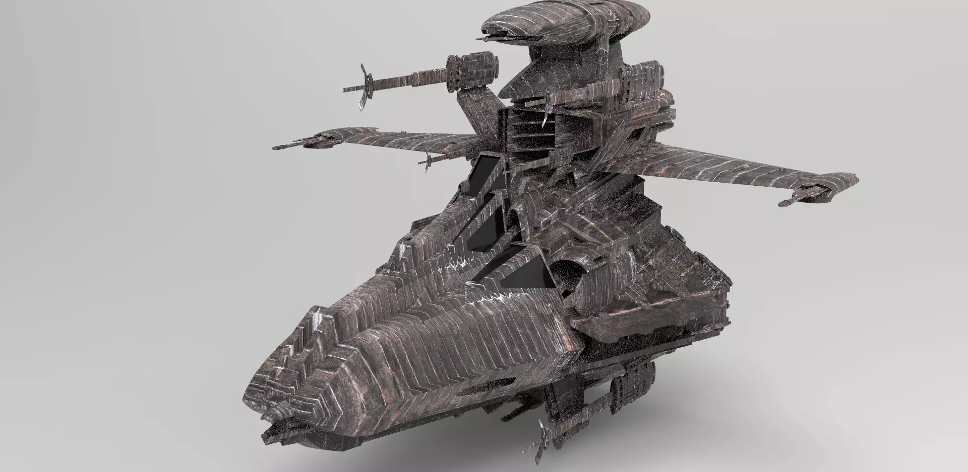 Spaceship reaper design 3D model_0