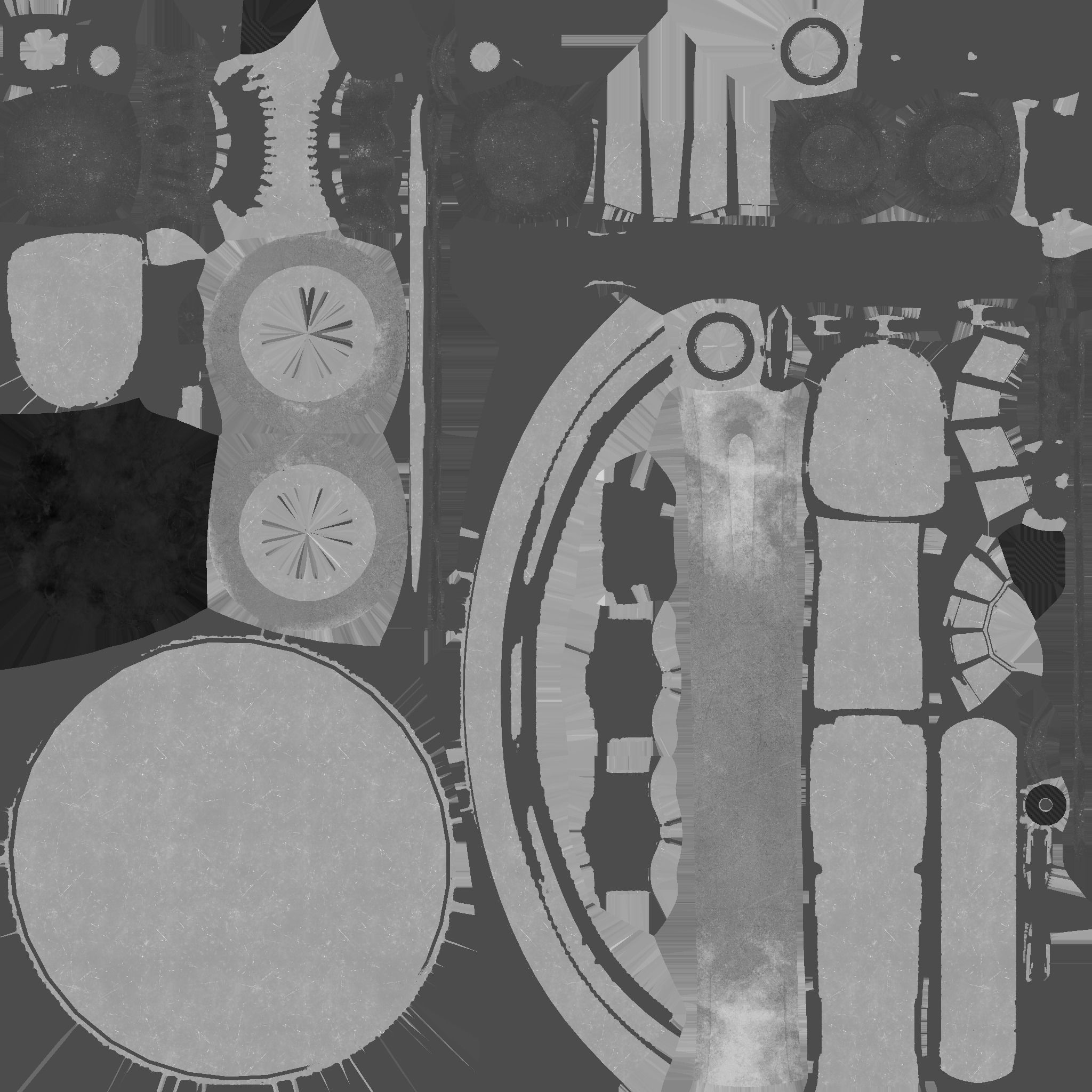 Wheel Robot H05 Steel - SciFi Character Design Low-poly 3D model_26