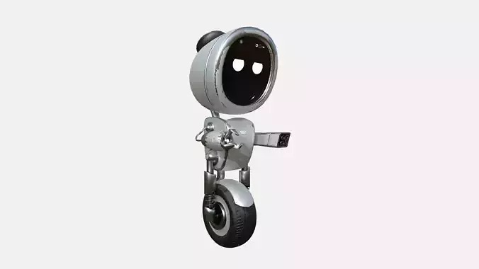 Wheel Robot H05 Steel - SciFi Character Design Low-poly 3D model Wheel Robot H05 Steel - SciFi Character Design Low-poly 3D model