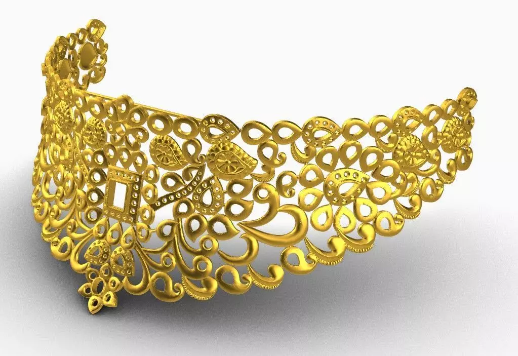 Necklace chokers 3D print model_0