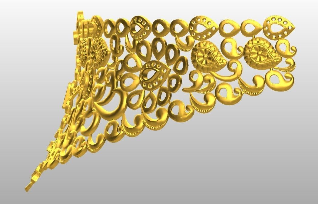 Necklace chokers 3D print model_2