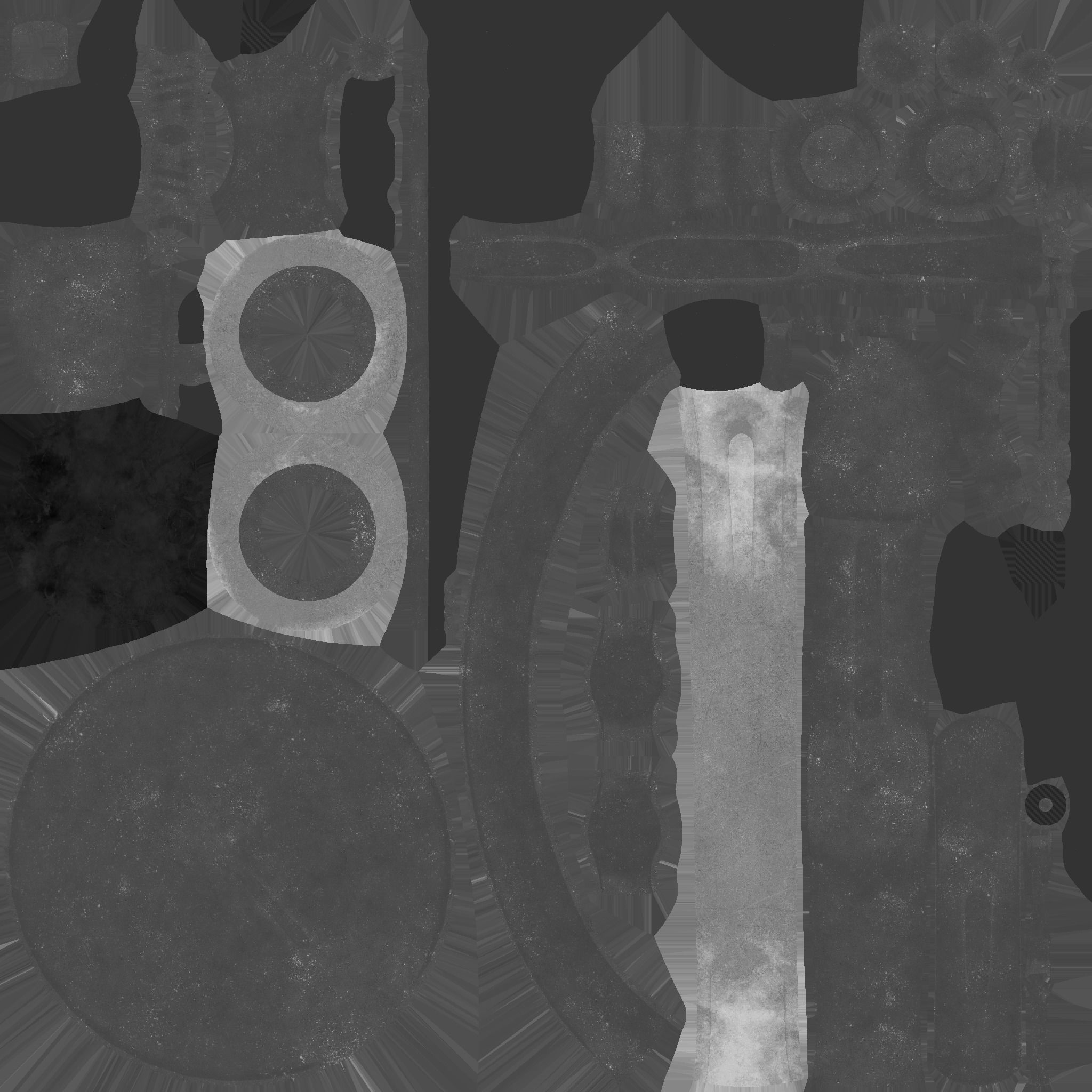 Wheel Robot H06 Dark Steel - SciFi Character Design Low-poly 3D model_26